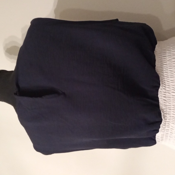 NWT DKNY Navy & Cream Sleeve less Dress Size 12 - Picture 7 of 7